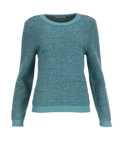 Dunque Rundhals  Pullover Wolle Bio Baumwolle