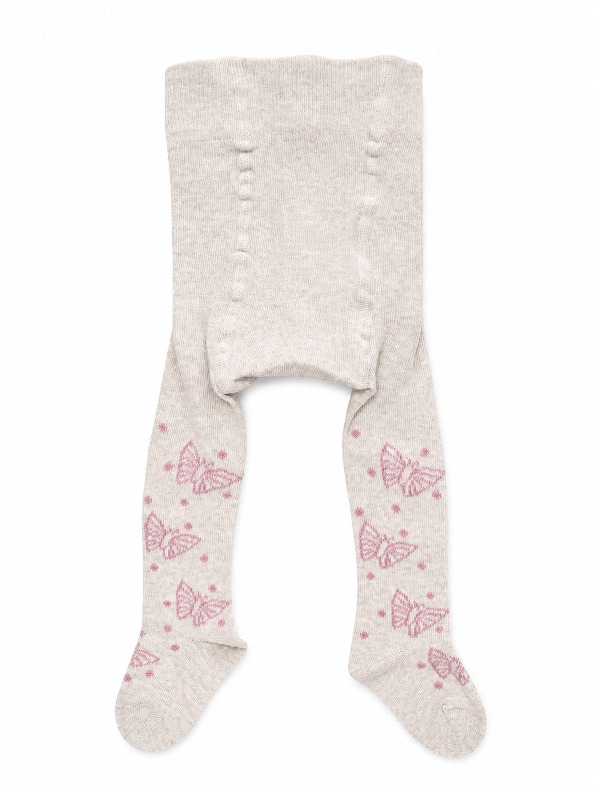 Baby-Strumpfhose Schmetterlingsmotiv Bio Baumwolle Elasthan