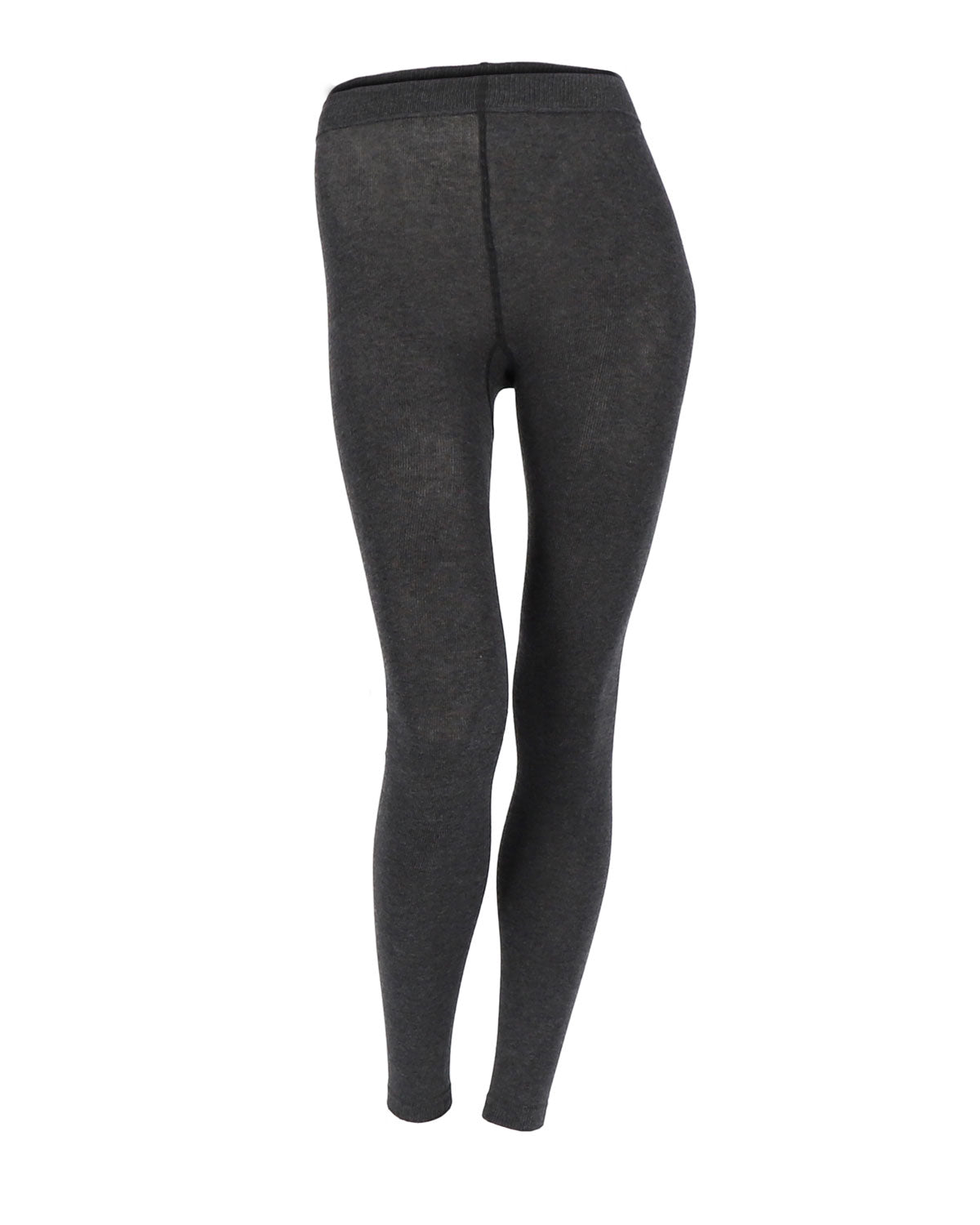 Damen Legging uni glatt gestrickt Bio Baumwolle Elasthan