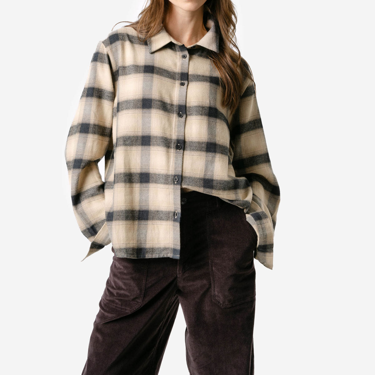 Damen Hemdbluse Flanell Bio-Baumwolle