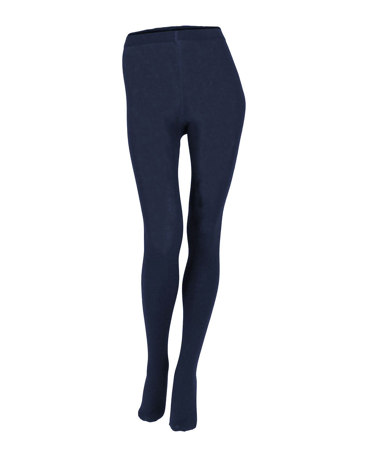 Damen Strumpfhose uni glatt gestrickt Bio Baumwolle Elasthan