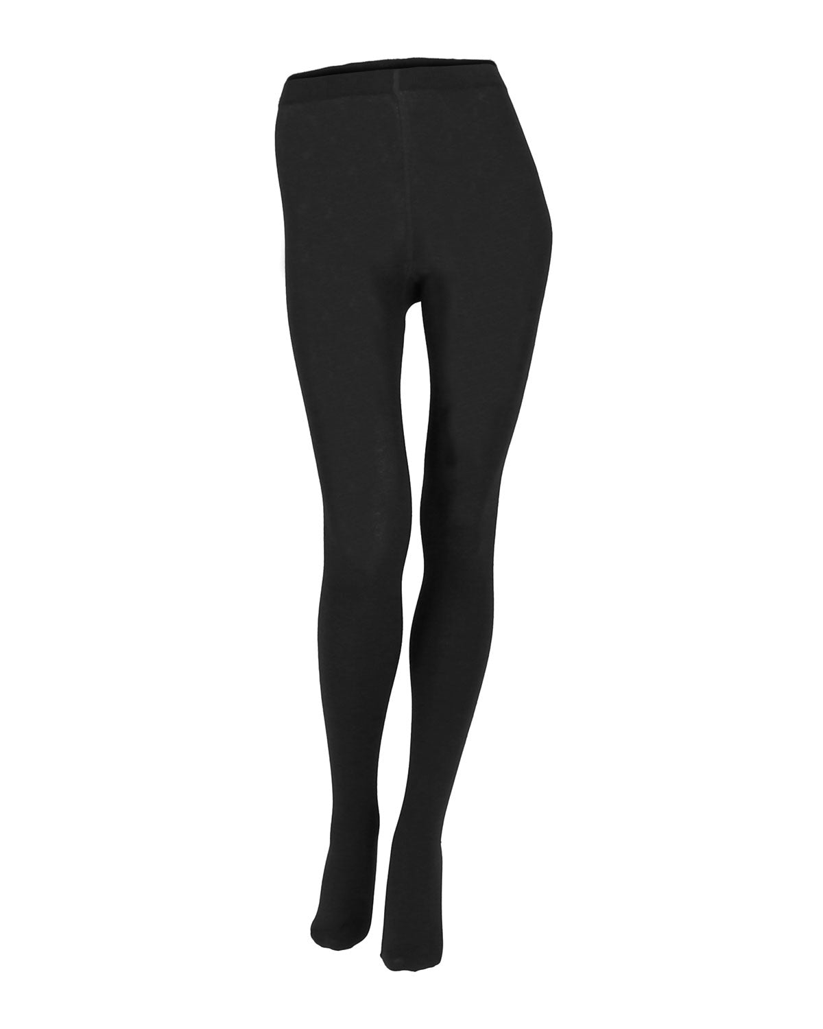 Damen Strumpfhose uni glatt gestrickt Bio Baumwolle Elasthan