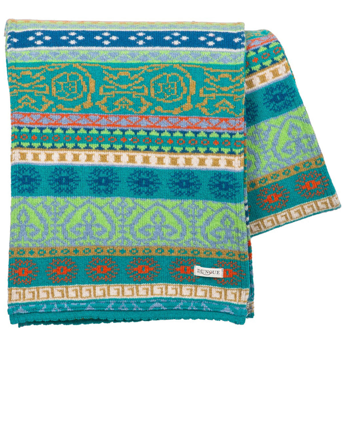 Dunque Jacquard Schal reine Schurwolle