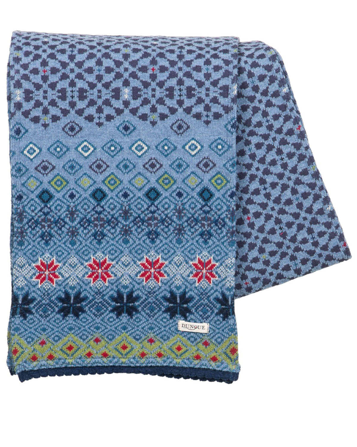 Jacquard-Schal Schurwolle Baumwolle (Bio)