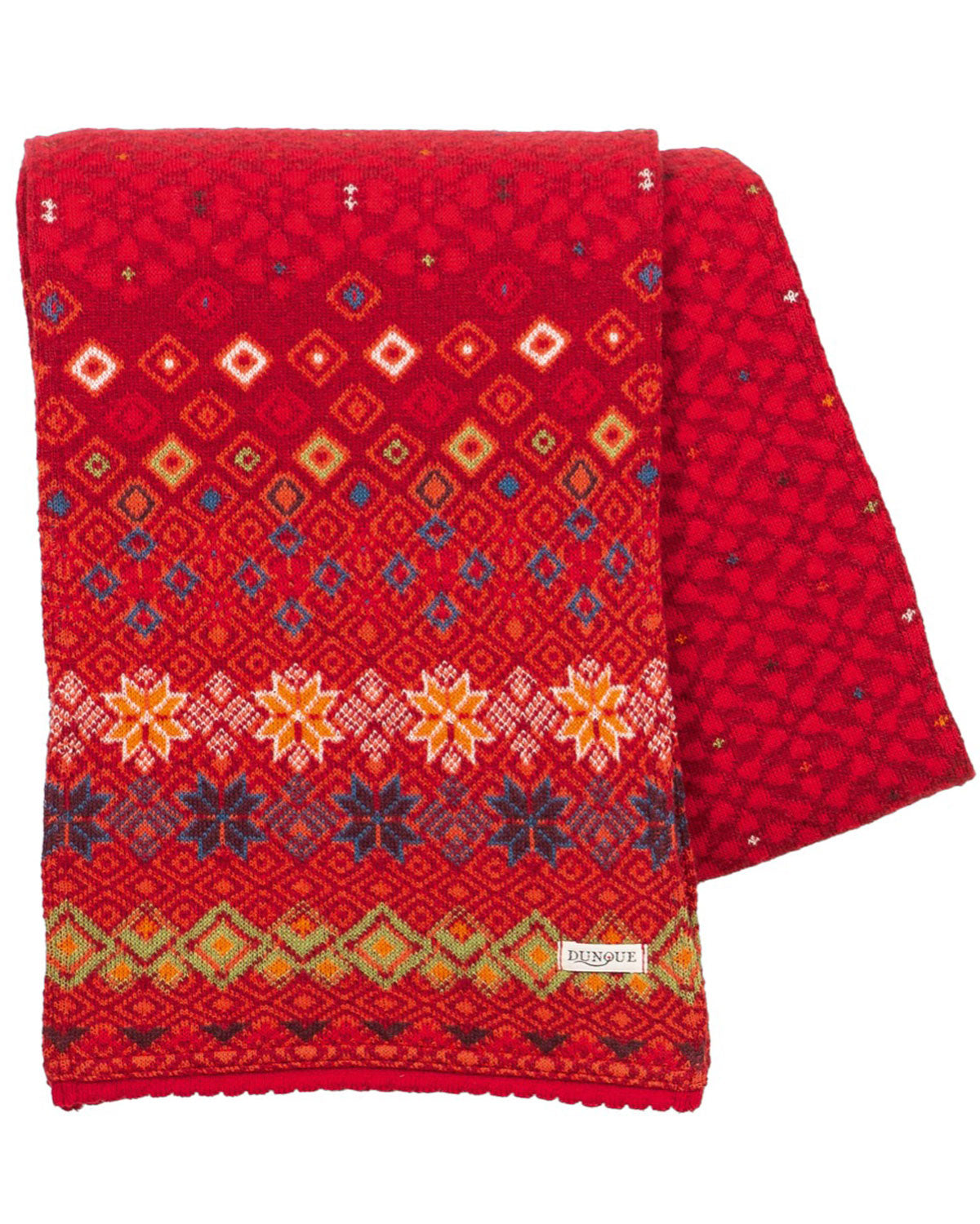 Jacquard-Schal Schurwolle Baumwolle (Bio)