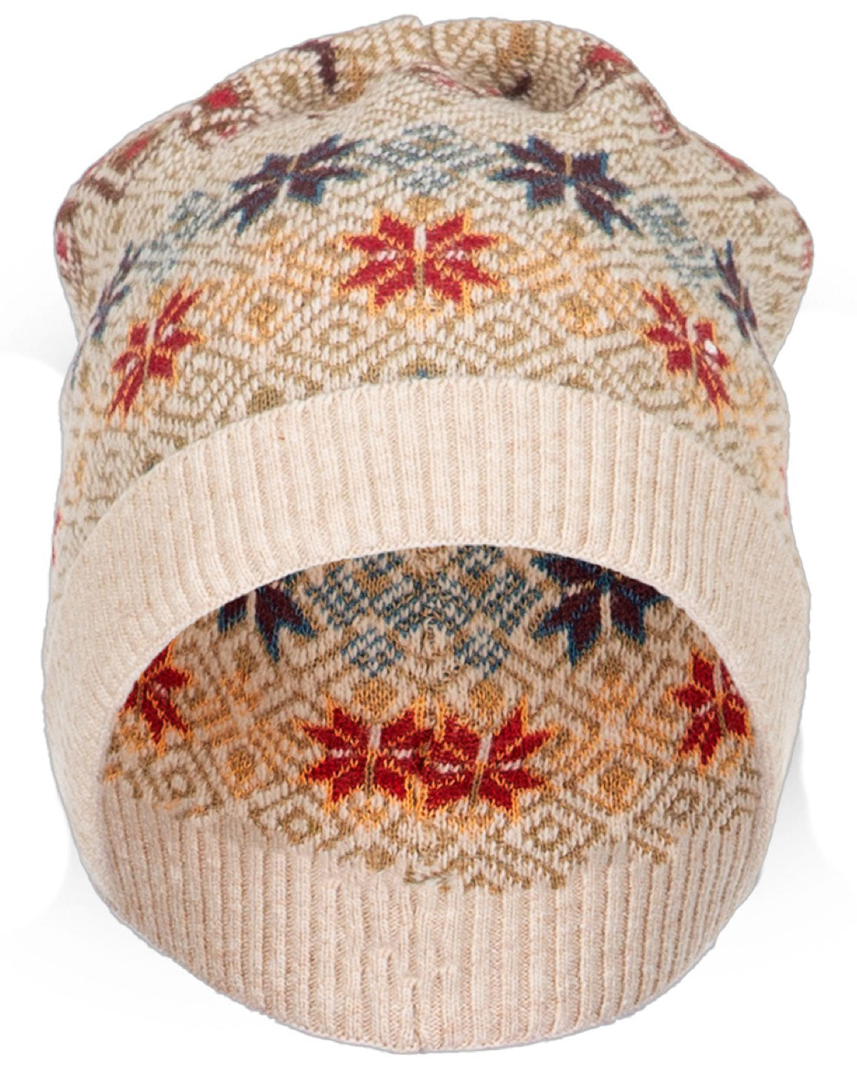 Jacquard-Mütze Schurwolle Baumwolle (Bio)