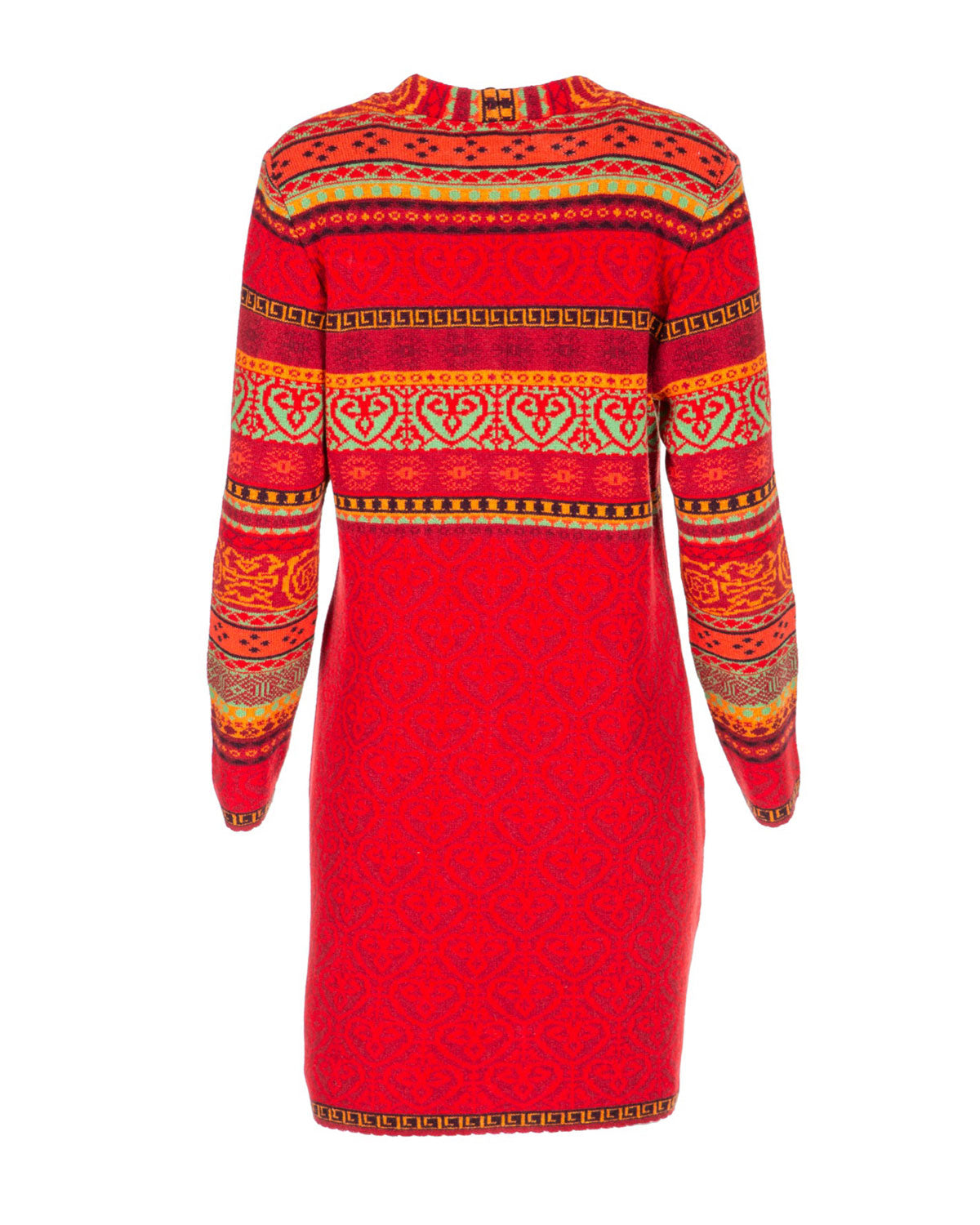 Dunque Damen-Jacquard-Kurzmantel Schurwolle