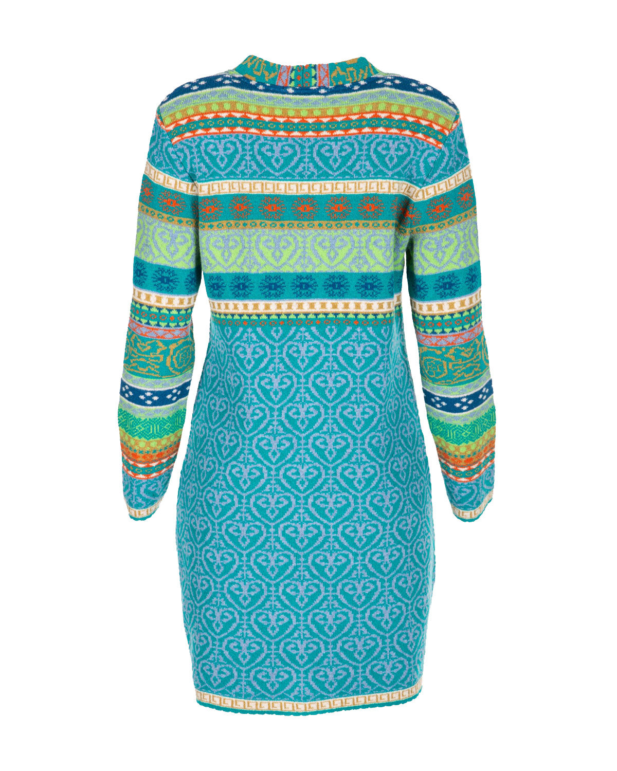 Dunque Damen-Jacquard-Kurzmantel Schurwolle