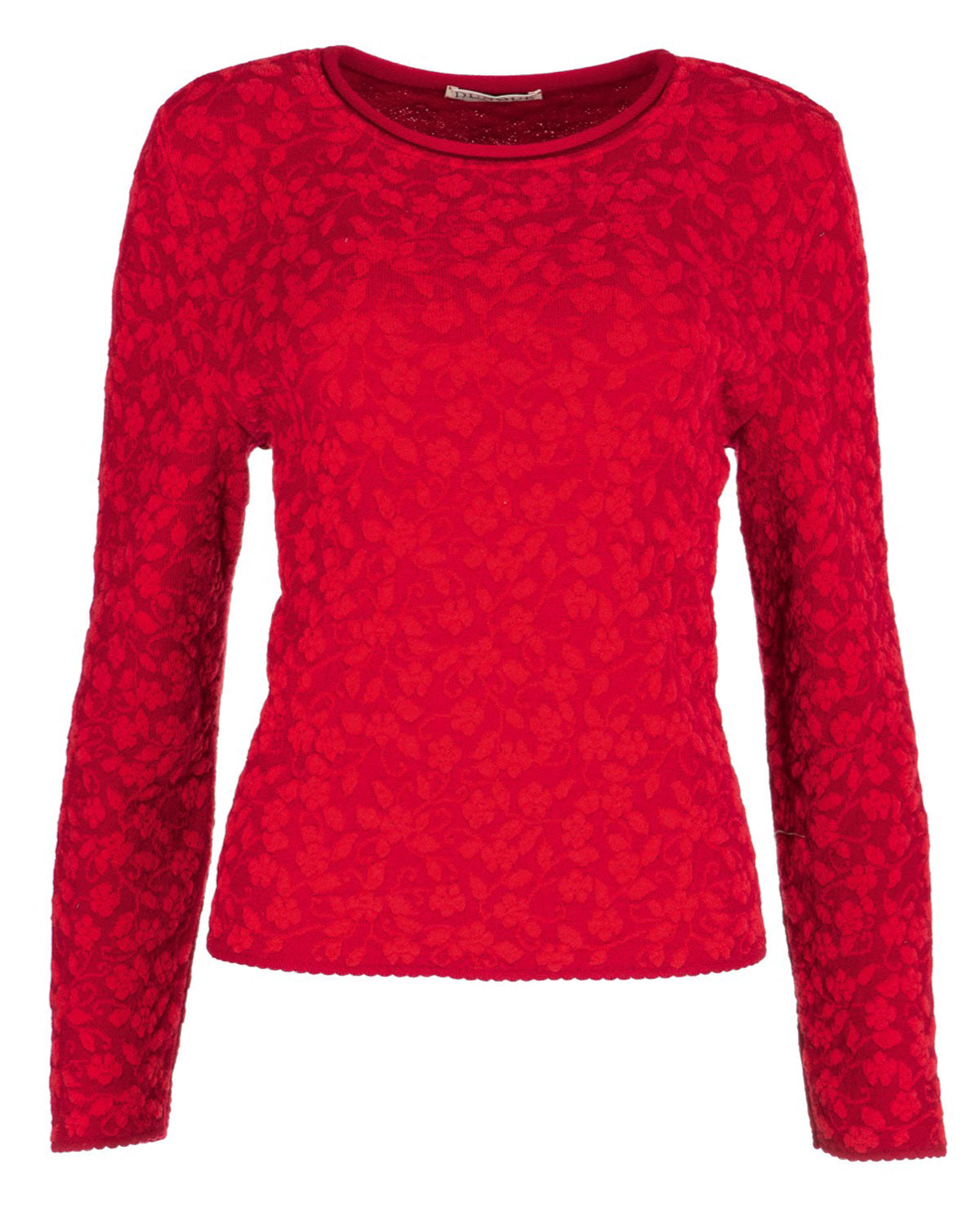 Jacquard-Pullover Cloqué Schurwolle (kbT-Merino) Baumwolle (Bio)