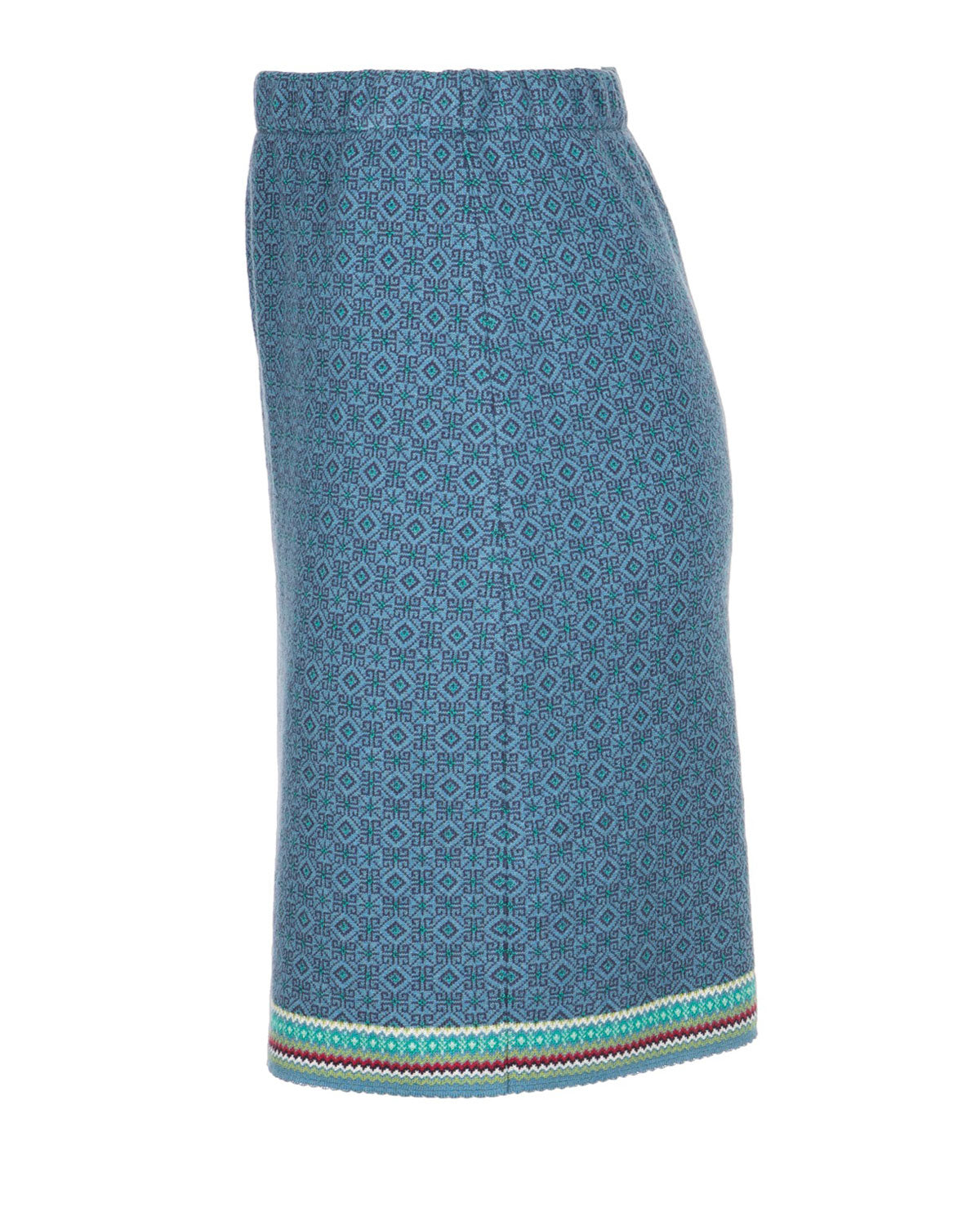 Dunque Damen Jacquard Rock Reine Baumwolle Bio