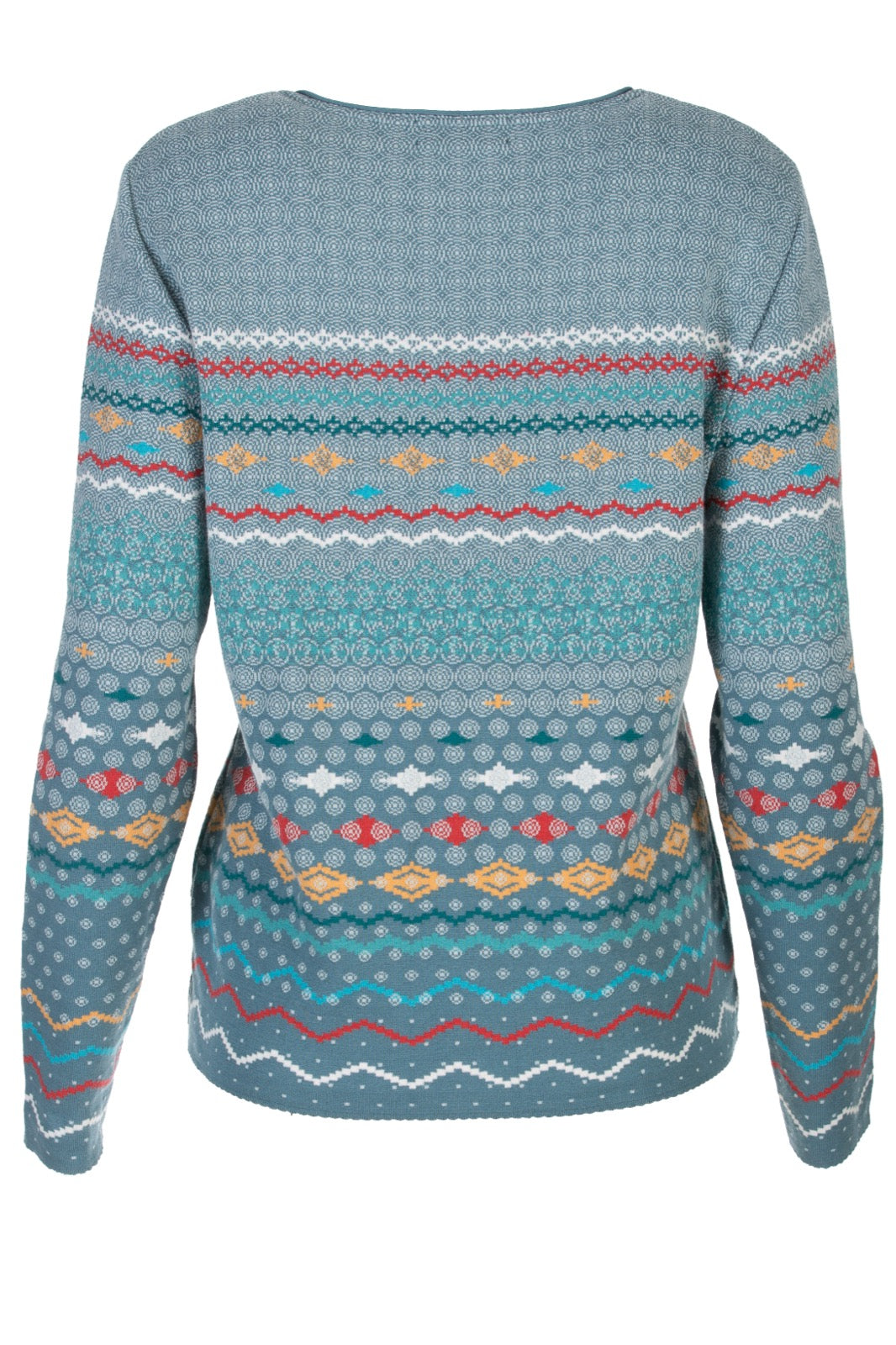 Dunque Damen Jacquard-Strickjacke reiner Baumwolle Bio