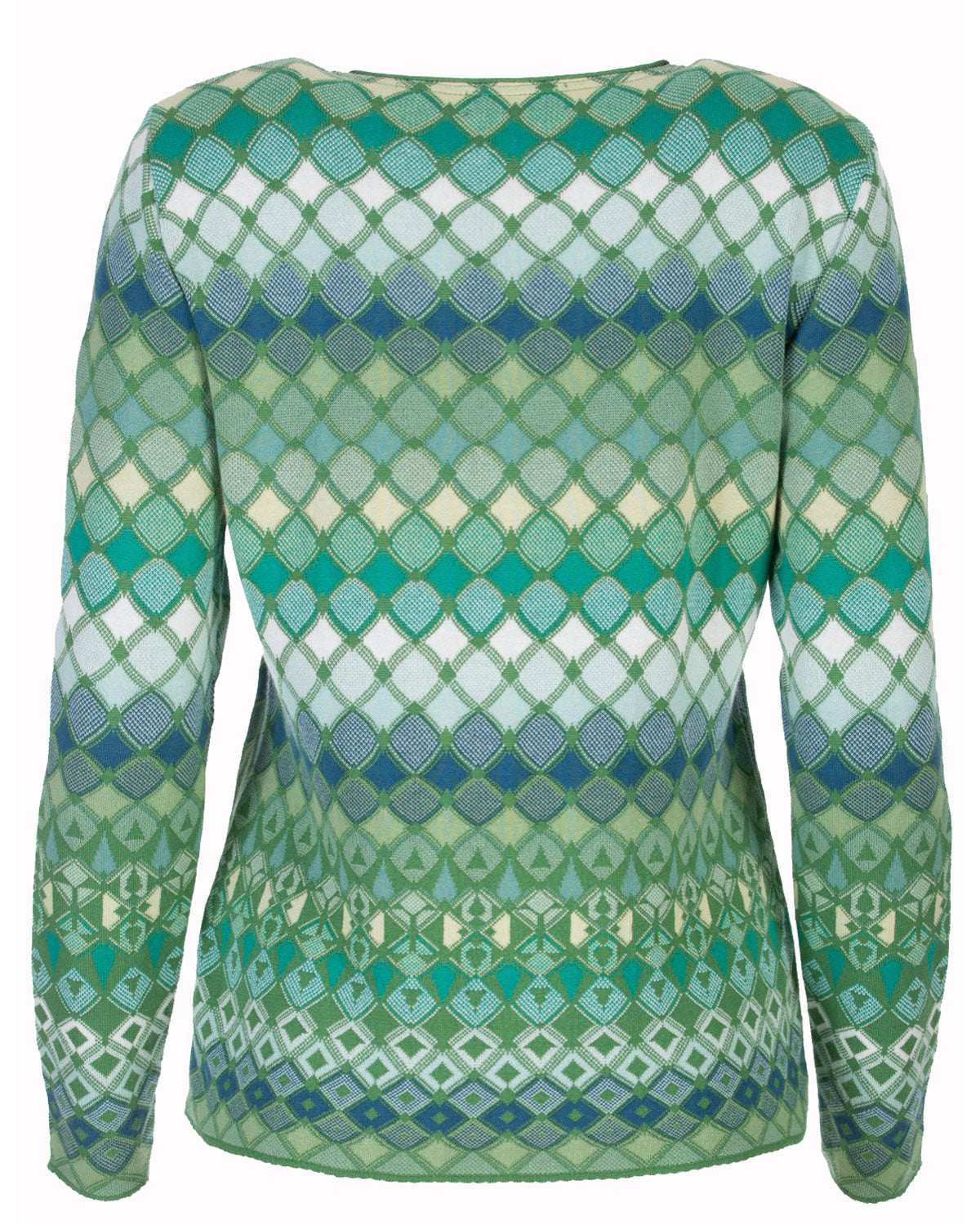 Dunque Jacquard-Strickjacke Baumwolle Bio