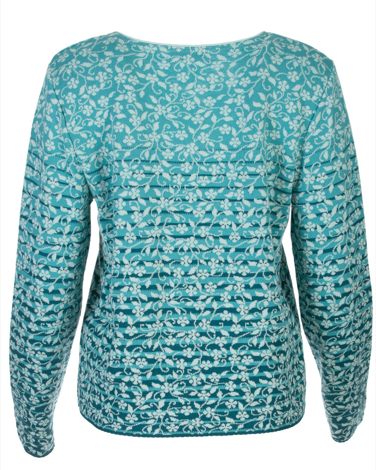 Dunque Damen Jacquard Jacke 2-Wege-Reißverschluss Bio Baumwolle