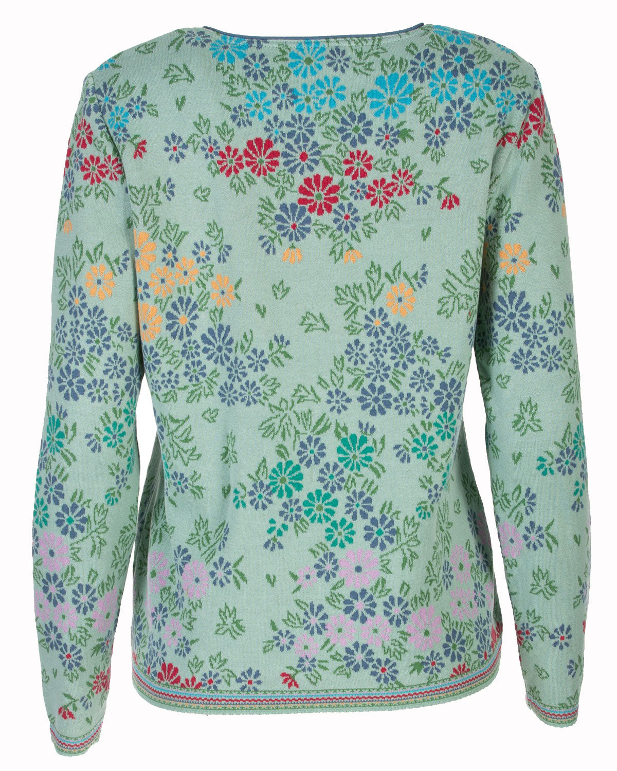 Dunque Jacquard-Strickjacke Baumwolle Bio