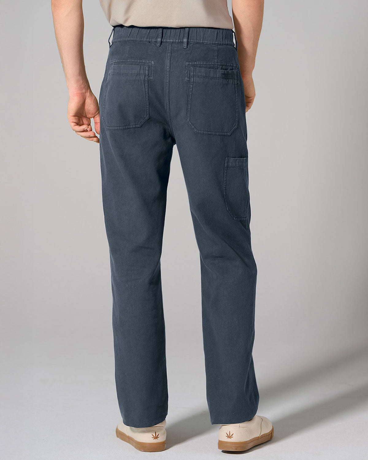 Herren Cargohose mit Bundfalte Hanf Bio Baumwolle