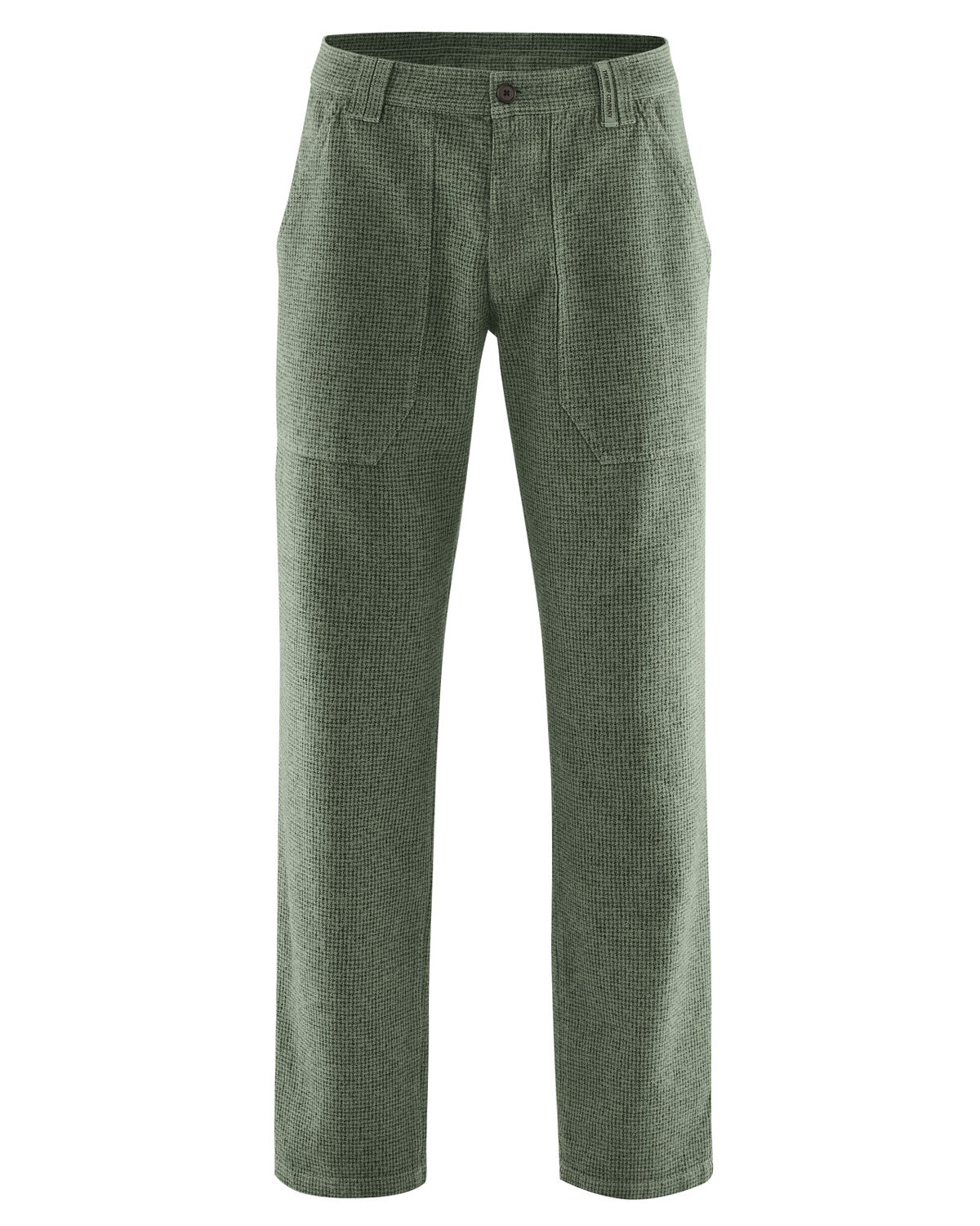 Hempage Herren Hose pepita Hanf Bio Baumwolle