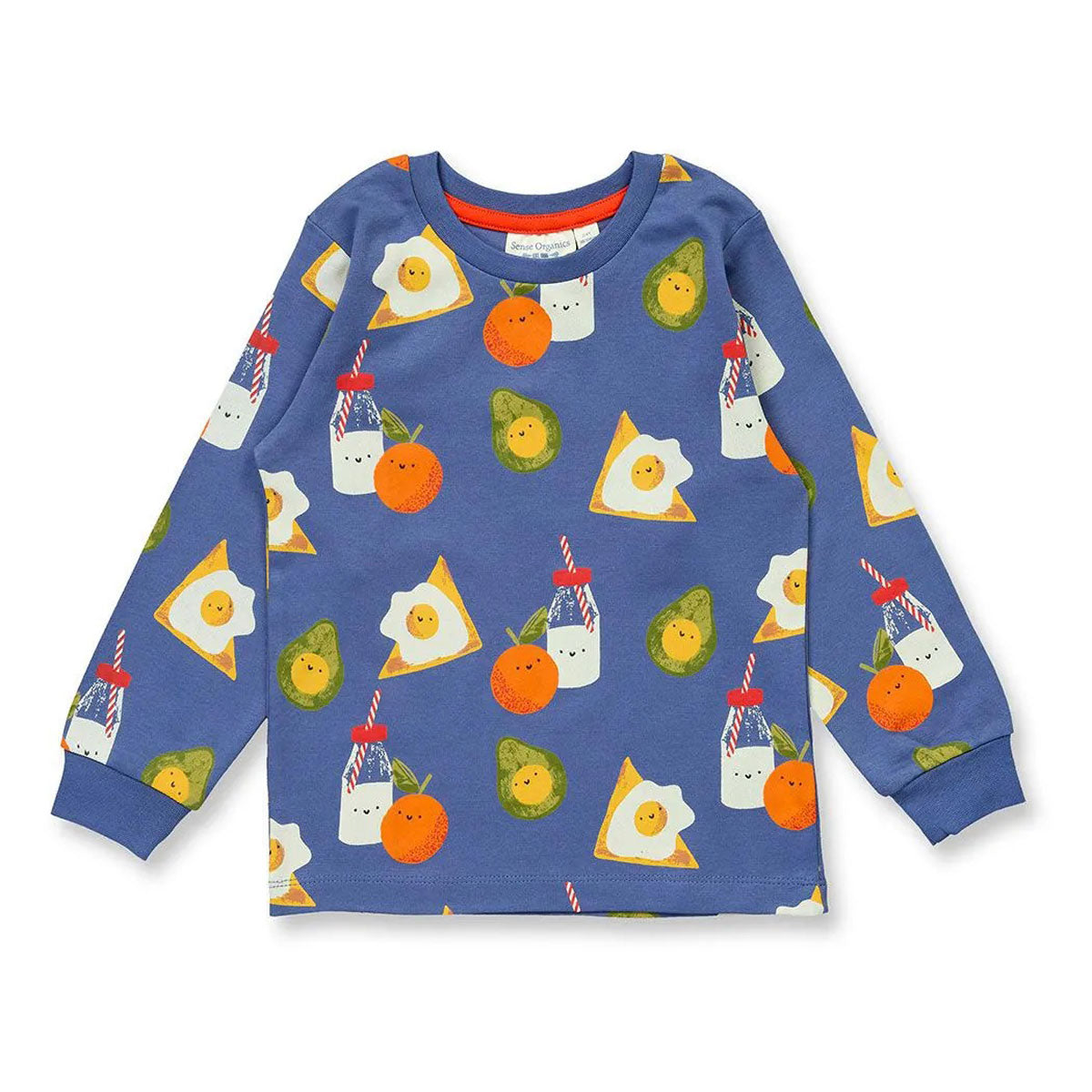 Kinder Schlafanzug Snacks-Druck Bio Baumwolle