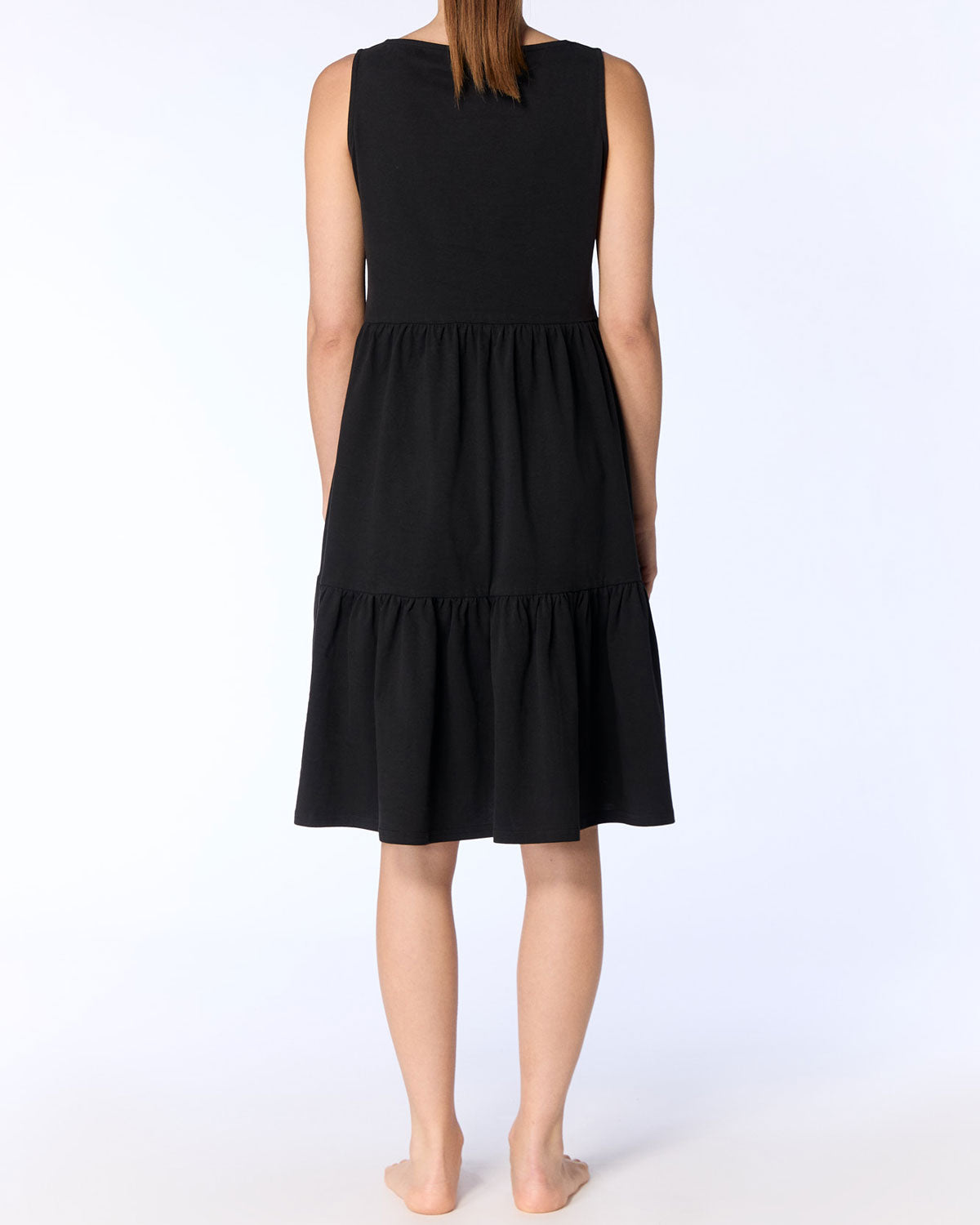 Leela Cotton Damen Volantkleid reiner Bio Baumwolle