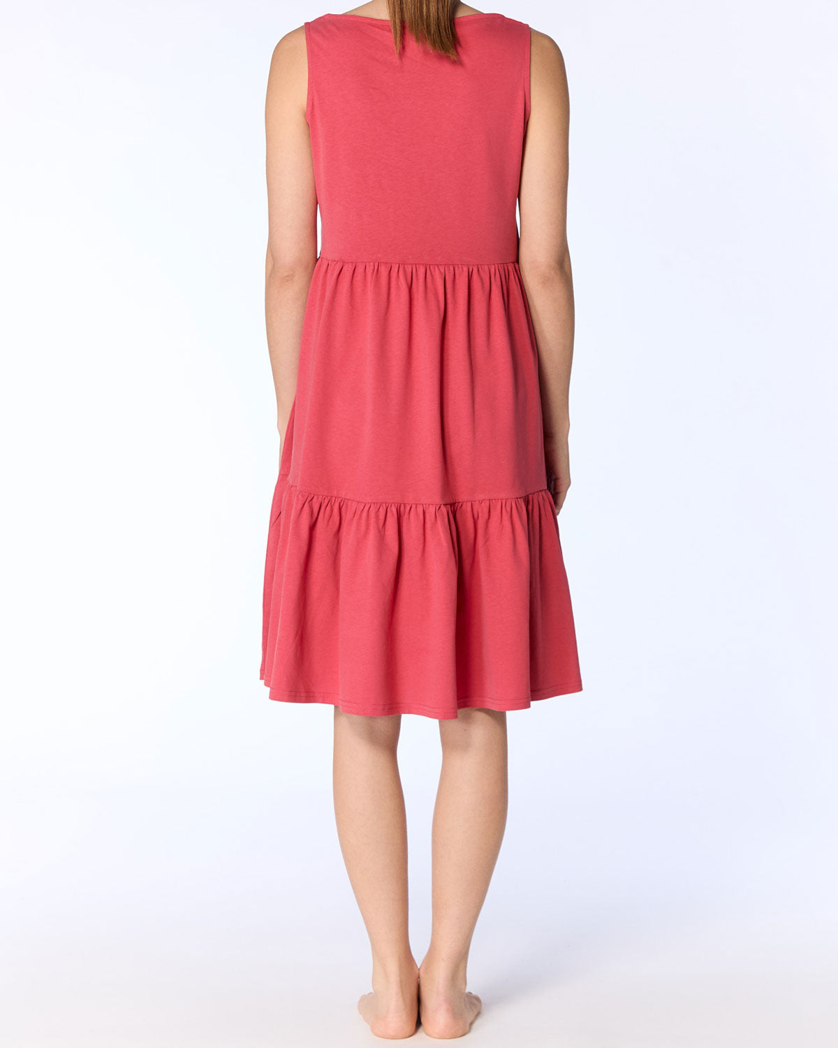 Leela Cotton Damen Volantkleid reiner Bio Baumwolle