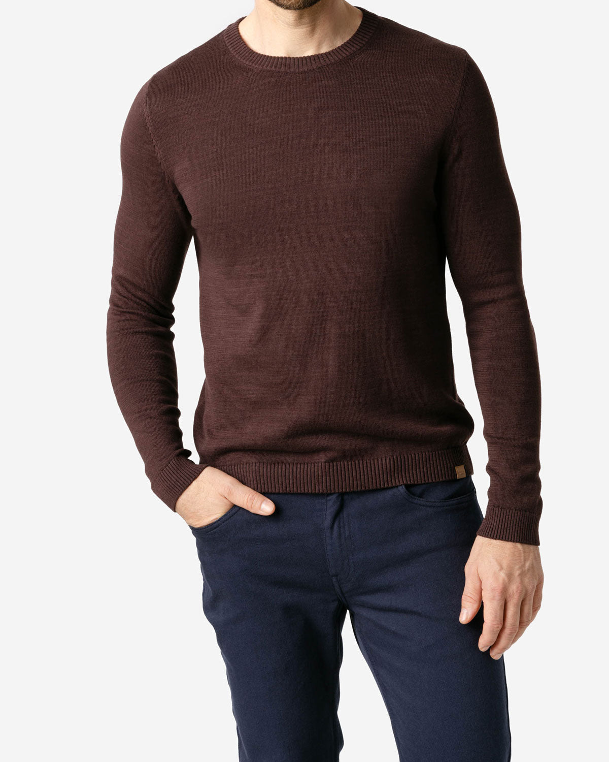 Leichter Herren-Strickpullover Bio-Baumwolle