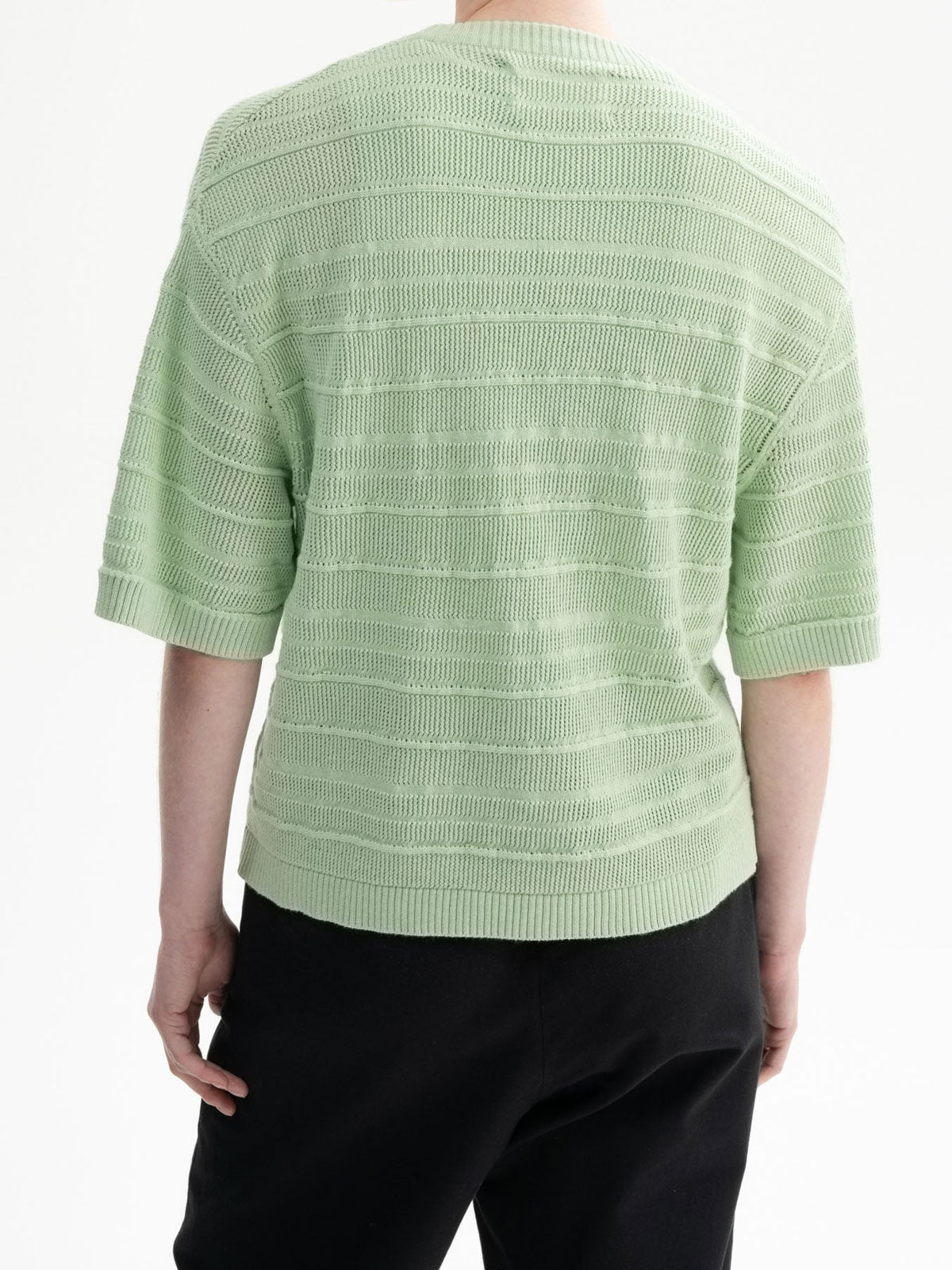 Mela Damen Strick T-Shirt Bio Baumwolle
