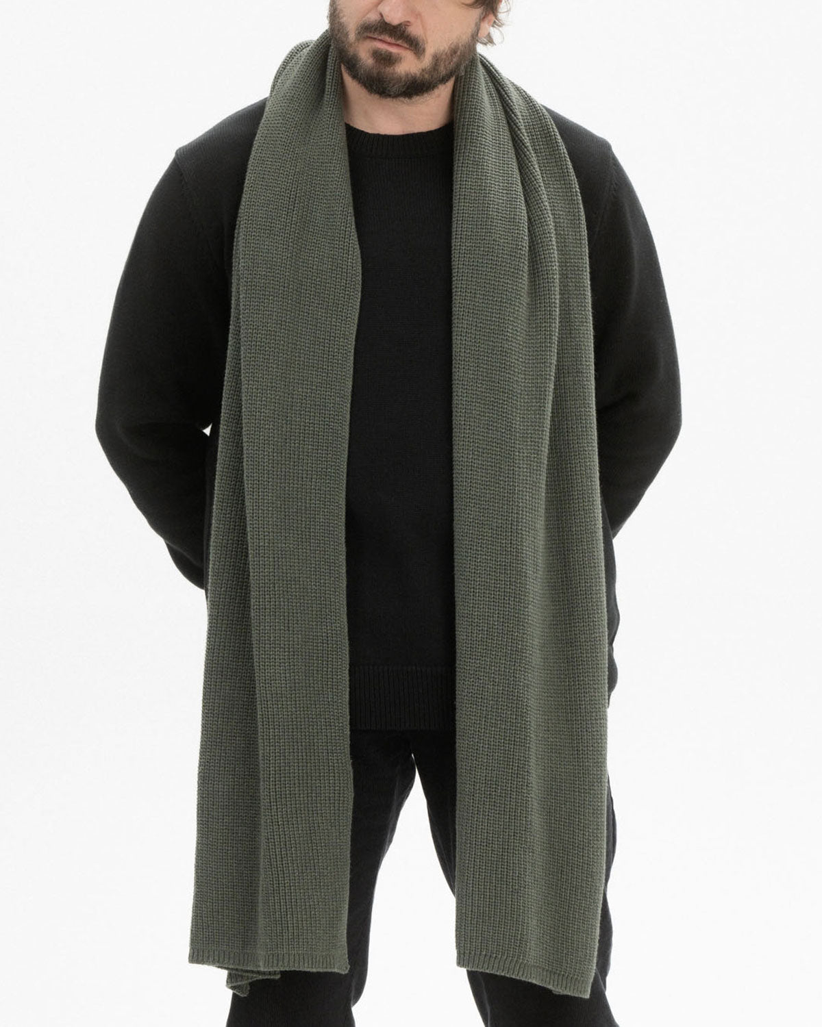 Mela Unisex Rippstrick Schal Bio Baumwolle