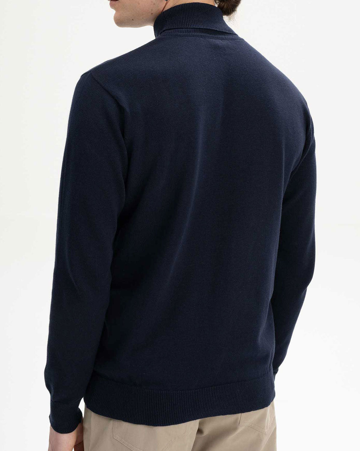 Mela Herren Feinstrick Rollkragenpullover Bio Baumwolle