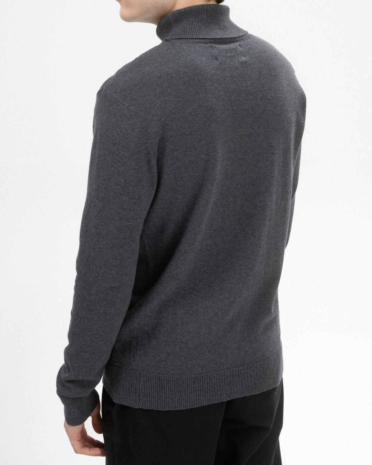 Mela Herren Feinstrick Rollkragenpullover Bio Baumwolle