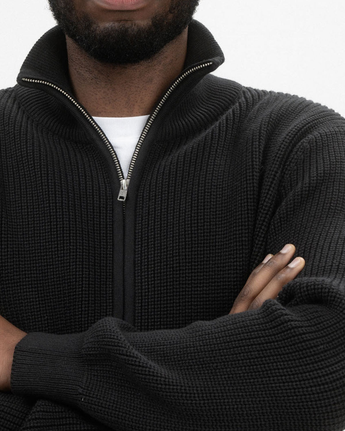 Mela Herren Rippstrick Jacke Bio Baumwolle