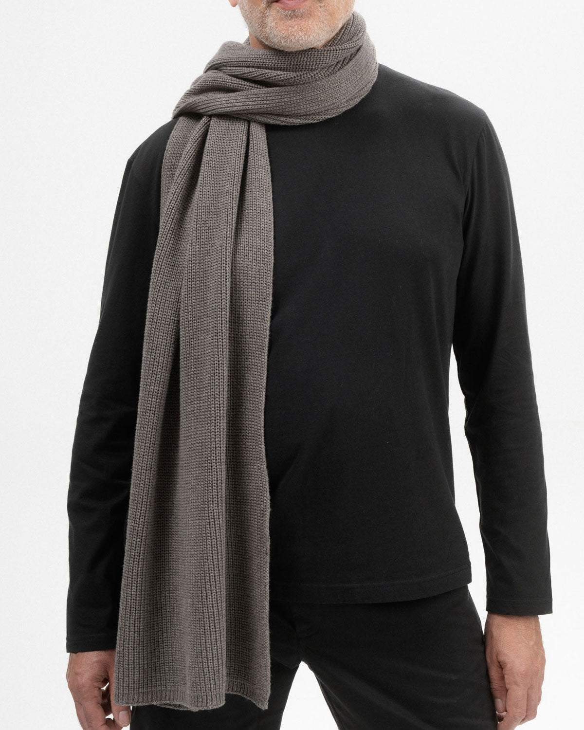 Mela Unisex Rippstrick Schal Bio Baumwolle