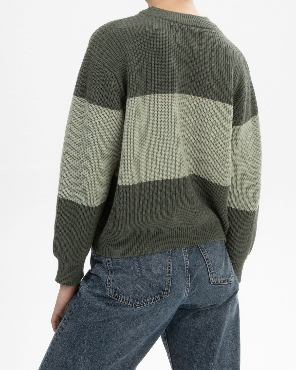 Mela Damen Rippstrick Pullover Bio Baumwolle