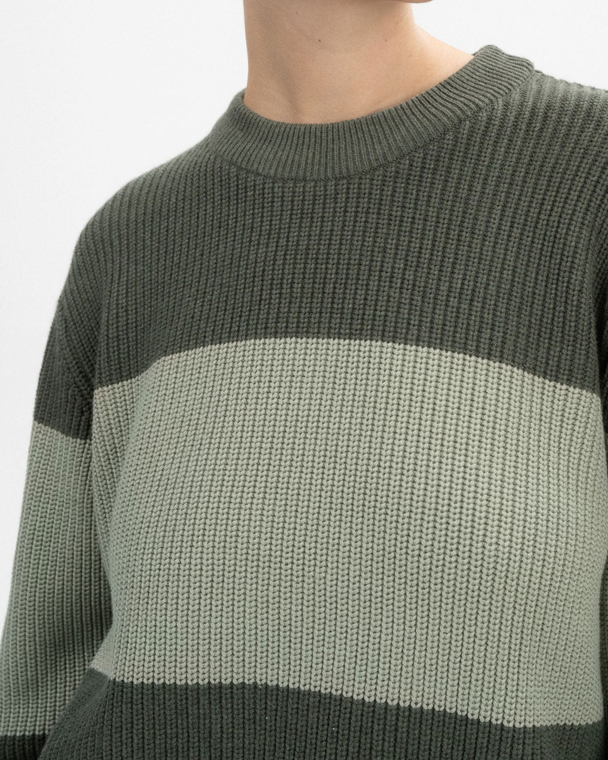 Mela Damen Rippstrick Pullover Bio Baumwolle