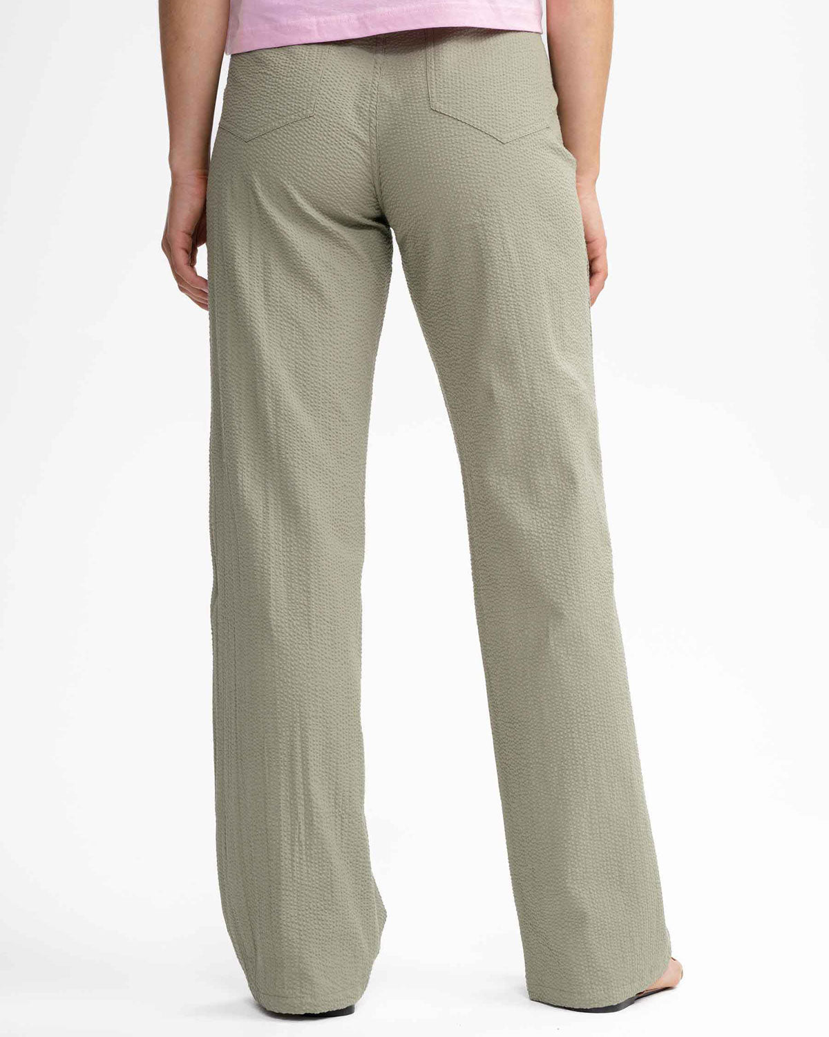 Mela Damen Seersucker Hose Bio Baumwolle.