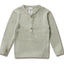 Puri Organic Klein Kinder Henley Rippe Bio Baumwolle Leinen