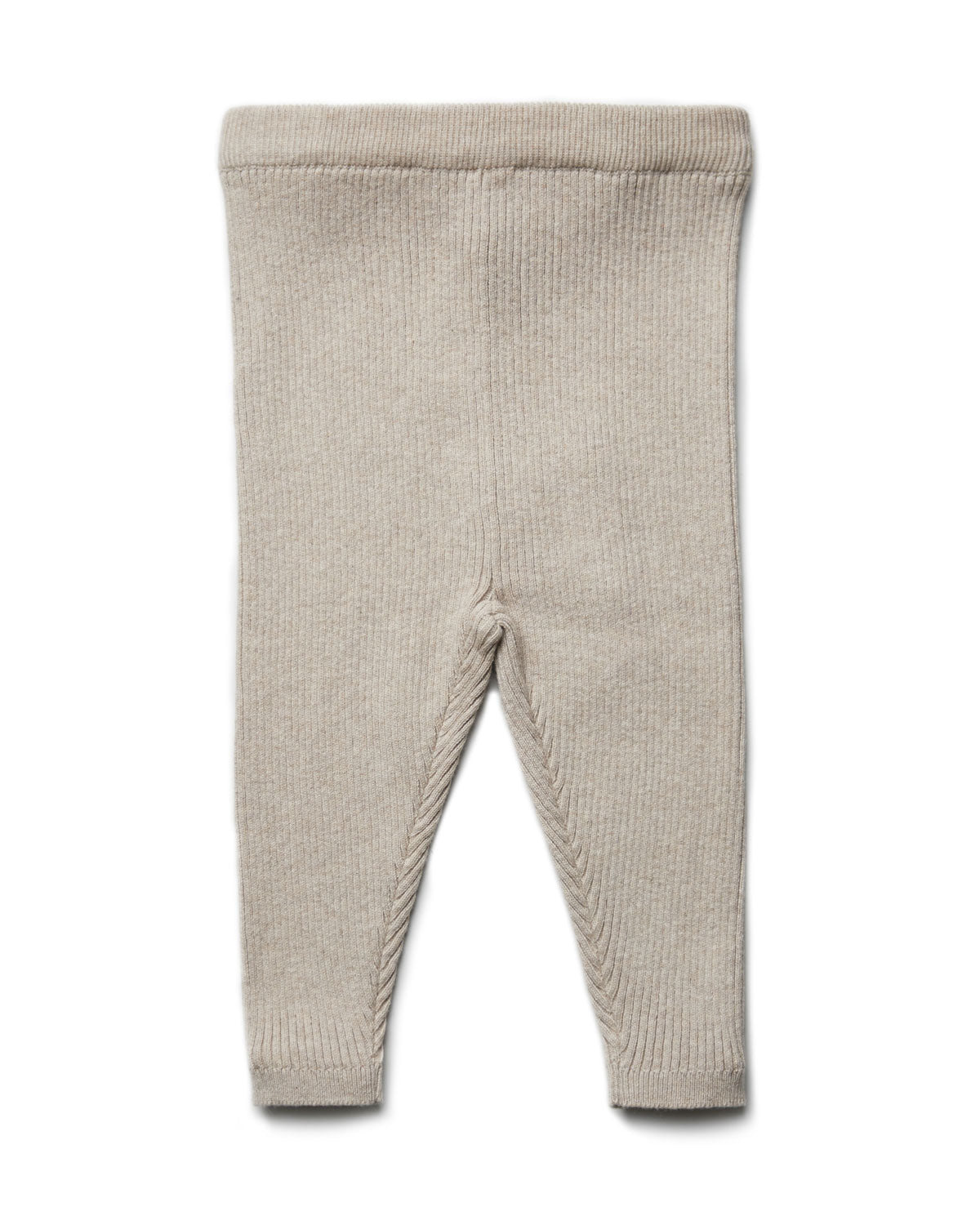 Puri Organic Kleinkinder Legging Rippenstrick Bio Baumwolle Wolle