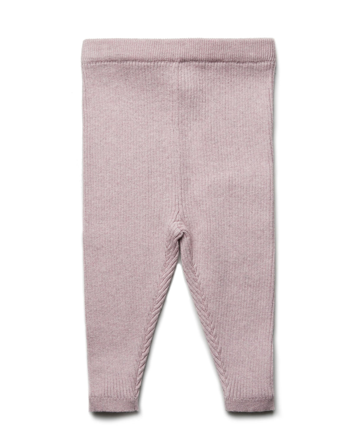 Puri Organic Kleinkinder Legging Rippenstrick Bio Baumwolle Wolle