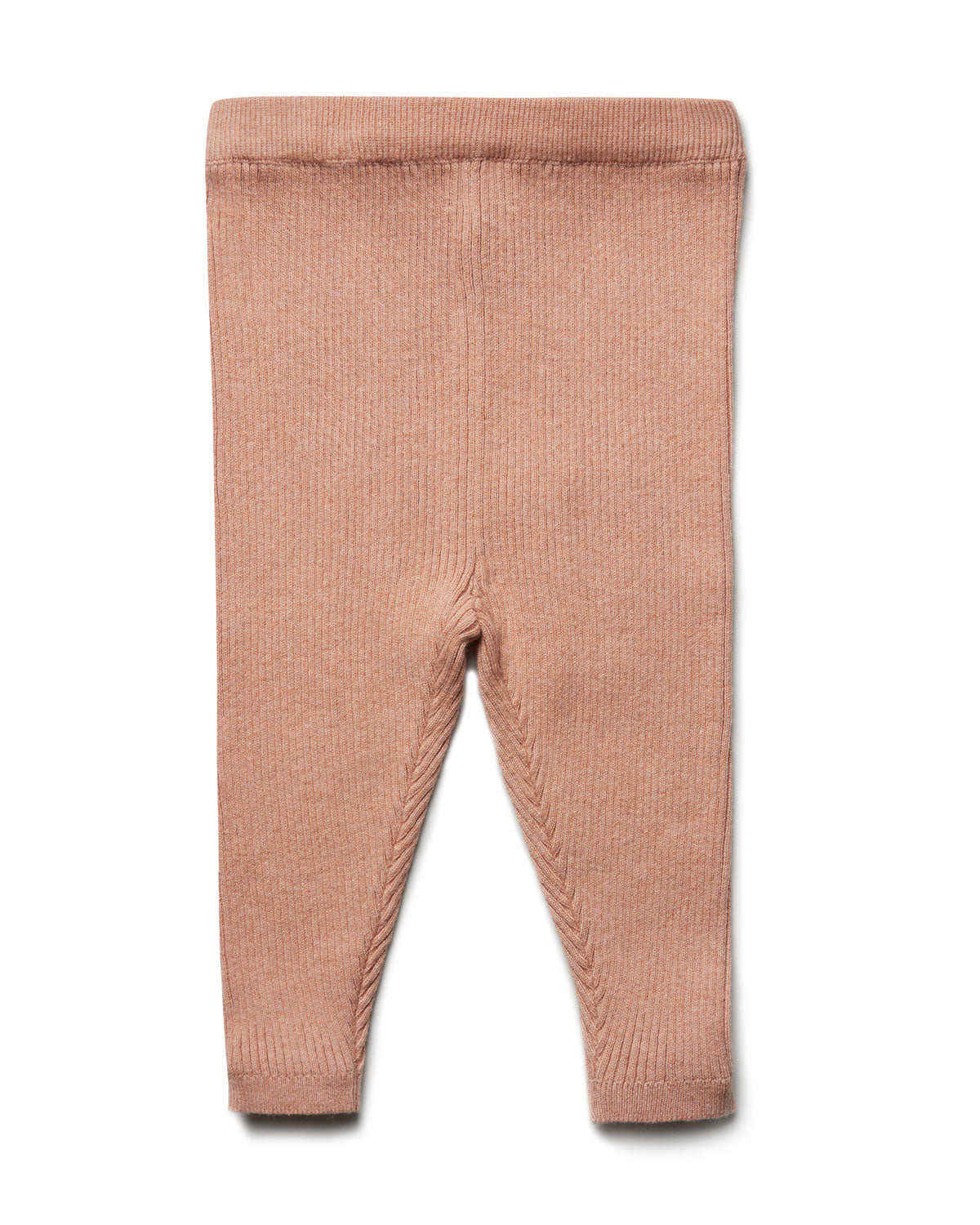 Puri Organic Kleinkinder Legging Rippenstrick Bio Baumwolle Wolle