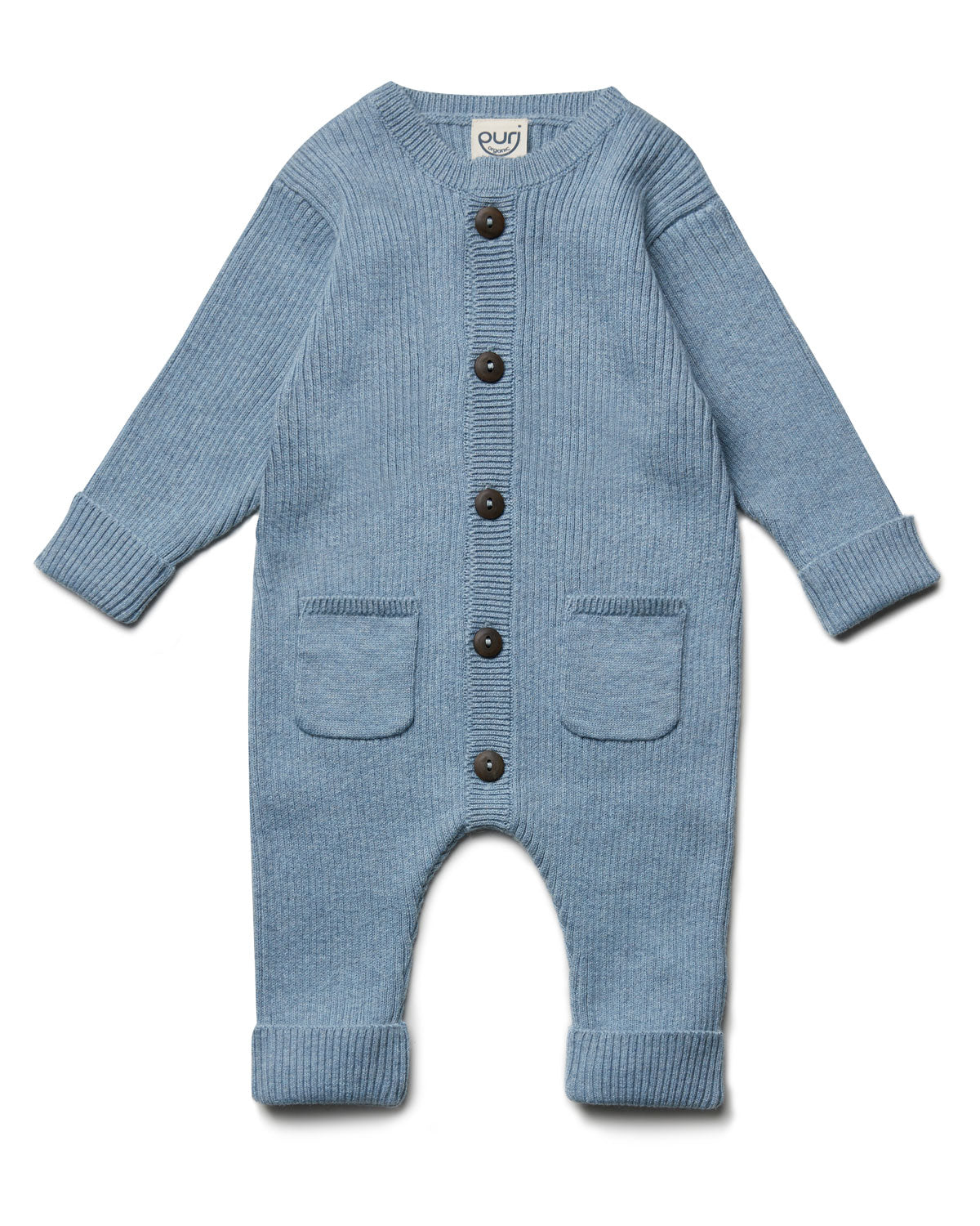Puri Organic Baby Overall Rippenstrick Bio Baumwolle Wolle