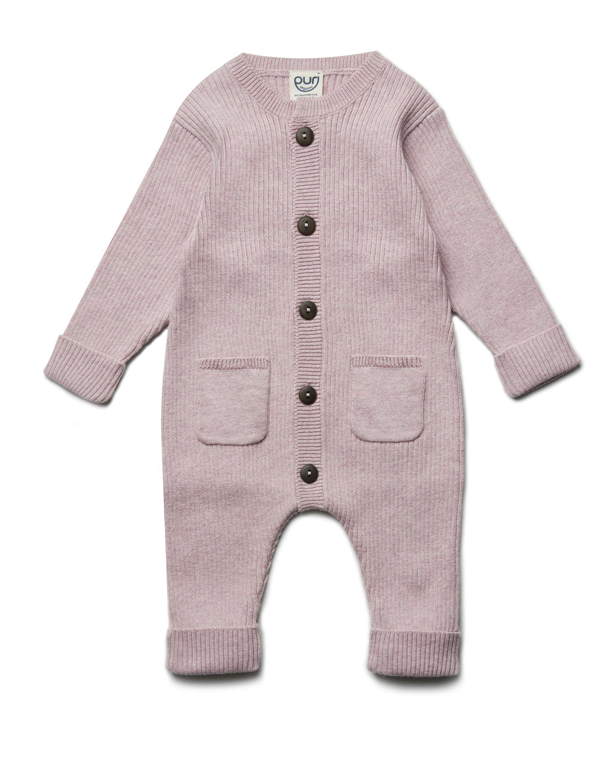 Puri Organic Baby Overall Rippenstrick Bio Baumwolle Wolle