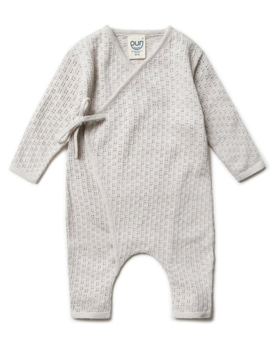 Puri Organic Baby Spielanzug Ajour Bio Baumwolle Seide