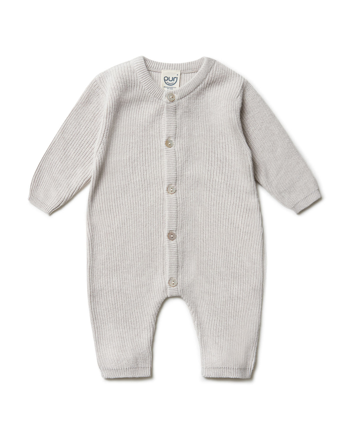 Puri Organic Baby Overall Perlfangstrick Bio Baumwolle Seide