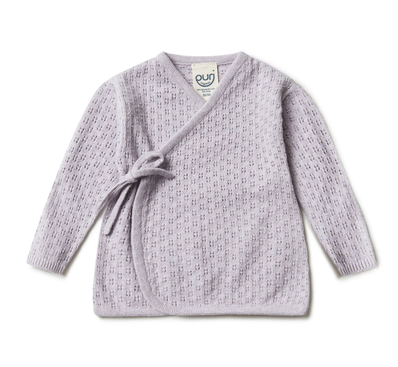 Puri Organic Baby Strick Kimono Ajour Bio Baumwolle Seide