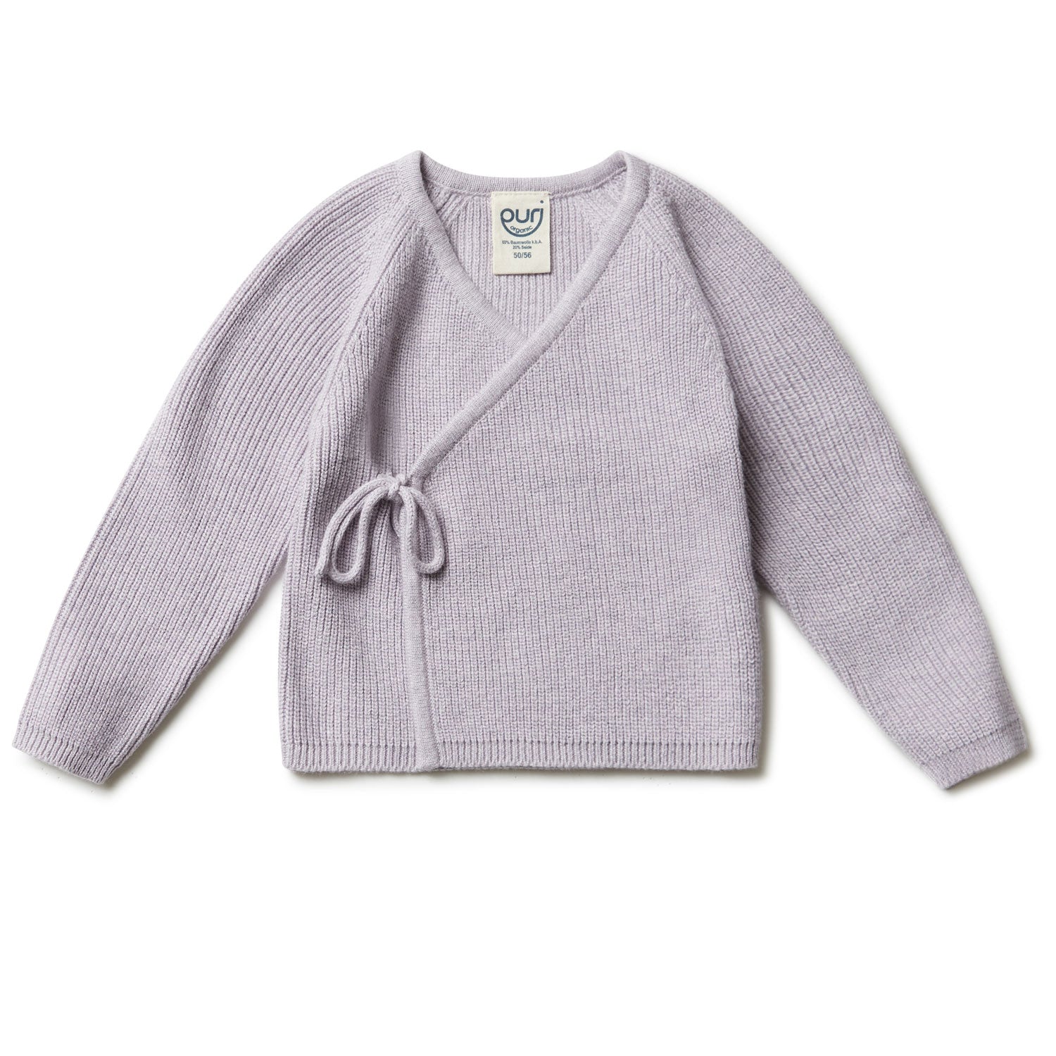 Puri Organic Baby Kimono Jacke Perlfangstrick Bio Baumwolle Seide