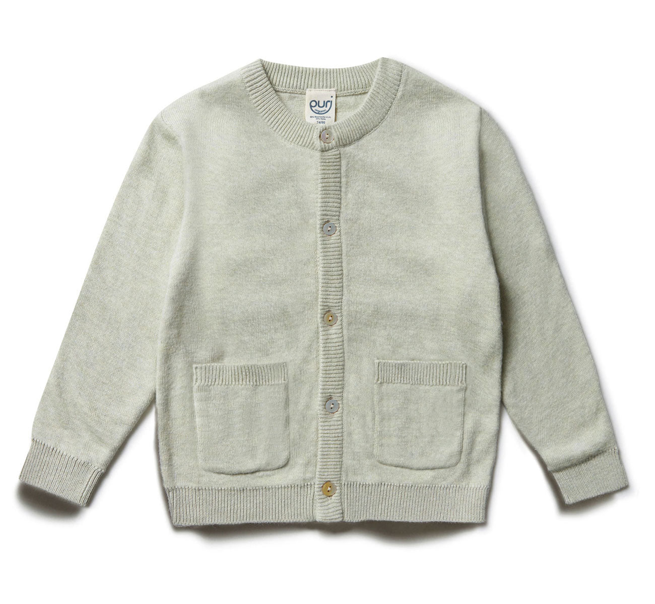 Puri Organic Baby Doppelstrick Cardigan Bio Baumwolle Seide