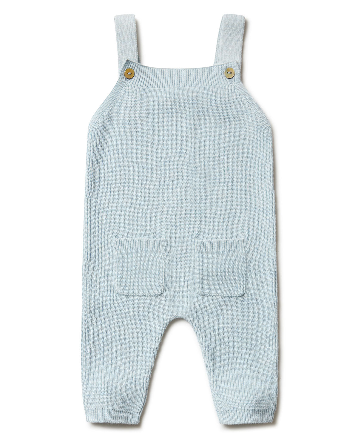 Puri Organic Baby  Latzhose Perlfangstrick Bio Baumwolle Seide