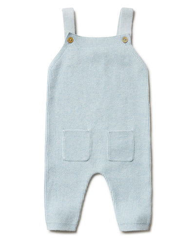 Puri Organic Baby  Latzhose Perlfangstrick Bio Baumwolle Seide
