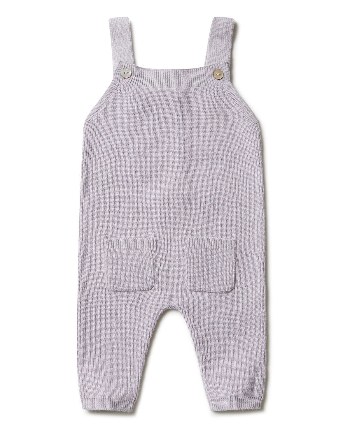 Puri Organic Baby  Latzhose Perlfangstrick Bio Baumwolle Seide