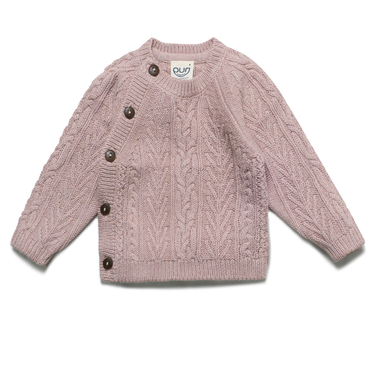 Baby Kimono Jacke Aranstrick Baumwolle (Bio) Schurwolle