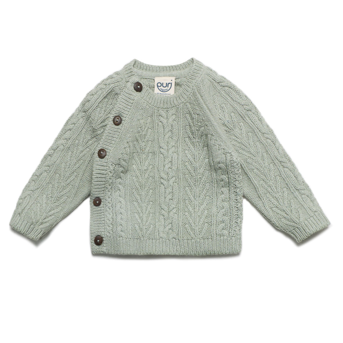 Baby Kimono Jacke Aranstrick Baumwolle (Bio) Schurwolle