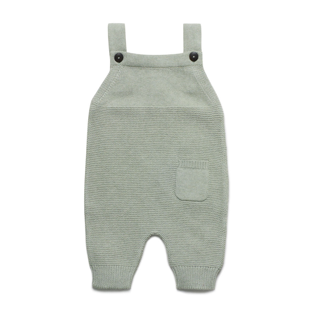 Baby Latzhose Krausstrick Baumwolle (Bio) Schurwolle